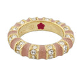 Stripe Tease Stackable Ring