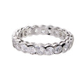 Pave Sterling Silver Eternity Ring