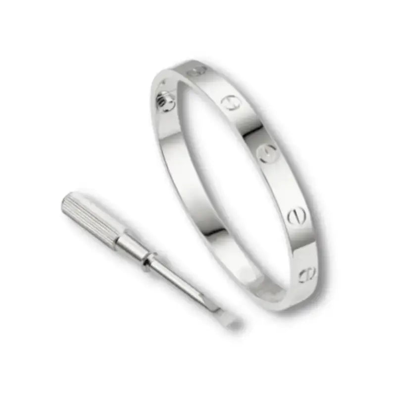 Two silver rings on a white background