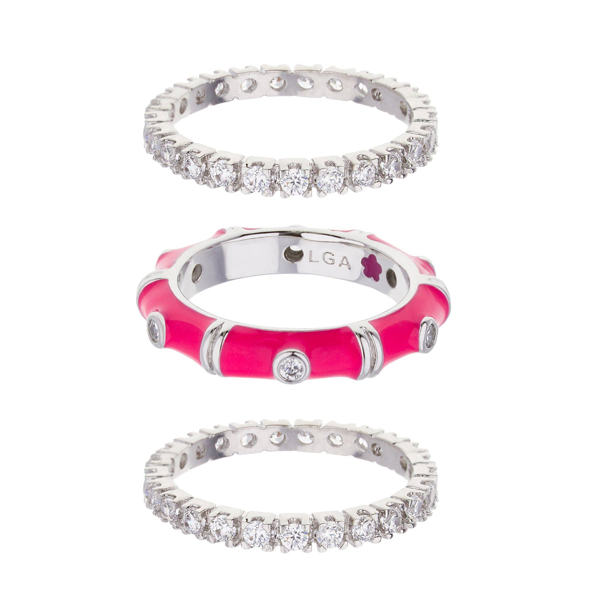 Tiny Dots Ring Set